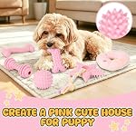 Puppy Toys, 7 Pack Puppy Chew Toys for Teething, Pink Teething Toys for Puppies, Dog Toys for Small Dogs, Soft Durable Interactive Chew Toys