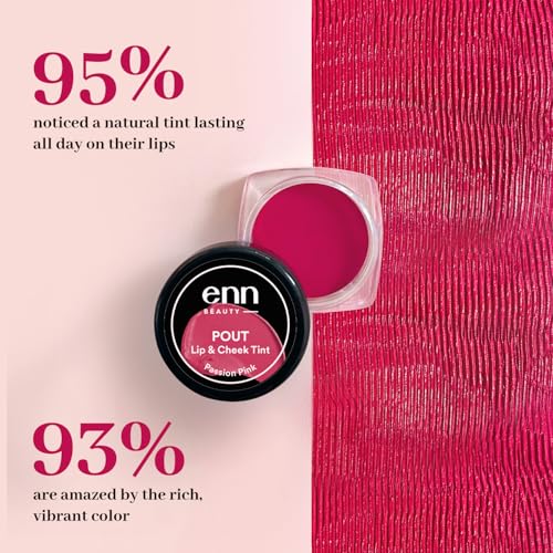 Image of Enn Beauty Pout Lip, Cheek & Eyeshadow Tint with SPF 10 withThe Goodness of Jojoba & Avocado Oil, Natural Blush for Women, Long Lasting, Sls & Paraben Free - Passion Pink, 5gm