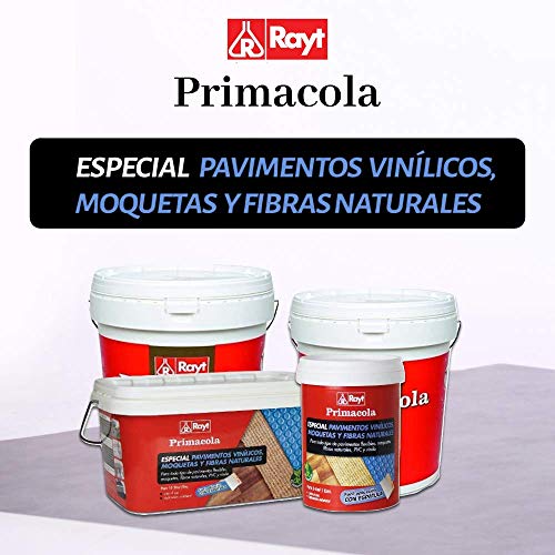 Rayt 555-09 Primacola C-15 Acrylkleber speziell für PVC, Vinylböden, Teppichböden, Textil- und Naturfasern. Lösemittelfrei Einfache Anwendung mit Spachtel, 1 kg.