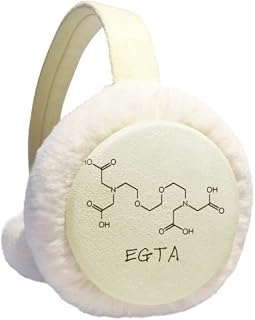 Chemistry EGTA Protetor de orelhas de inverno com fórmula estrutural química para aquecer orelhas de lã para ambientes externos