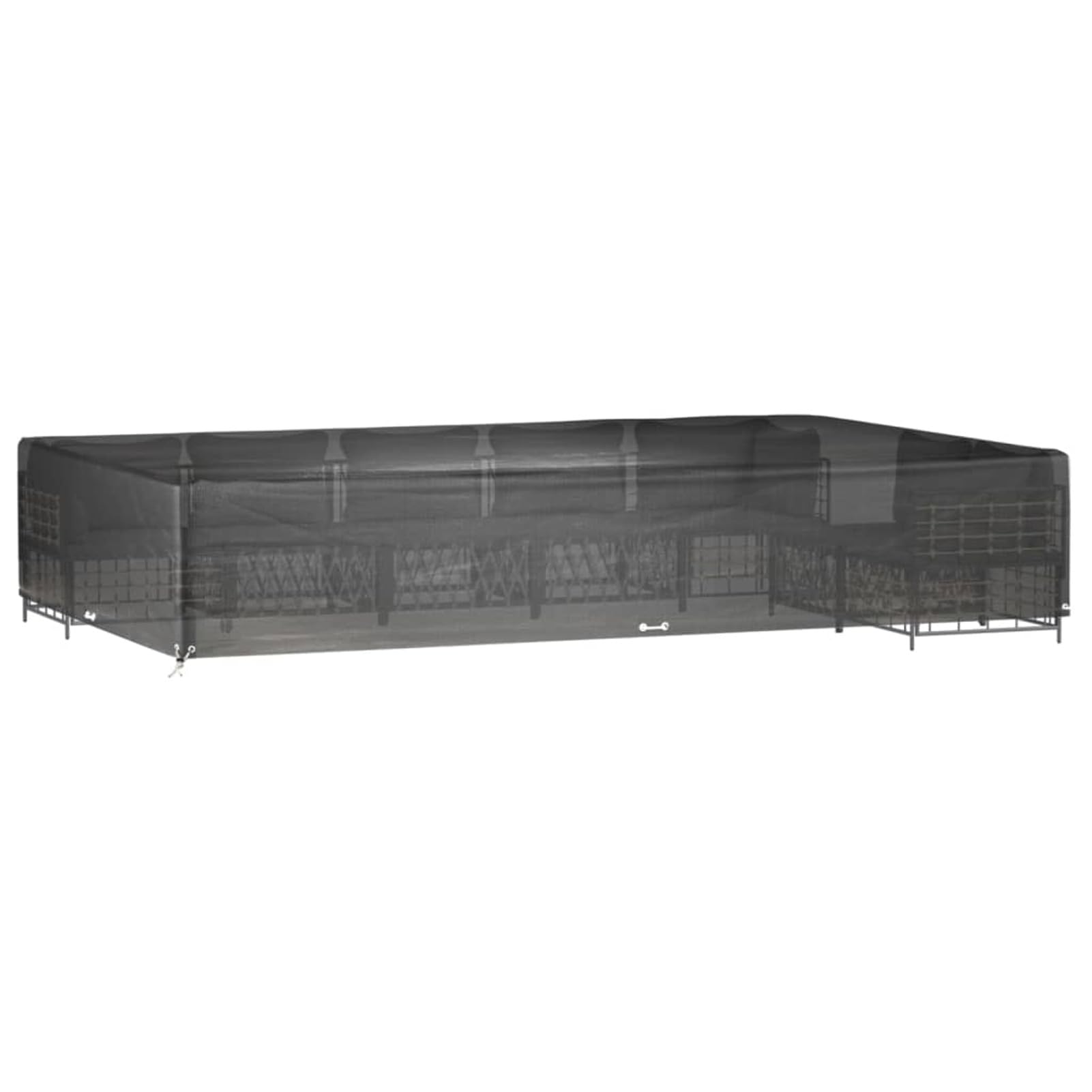ShGaxin Copertura per mobili da giardino con 16 occhielli rettangolare 325 x 205 x 60 cm, copertura per mobili da giardino, copritavolo esterno - SPU:319312