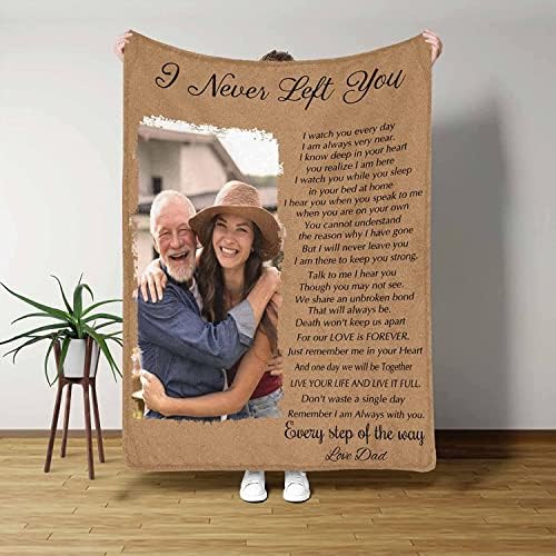 Personalized Memorial Blanket with Photos Made in USA, In