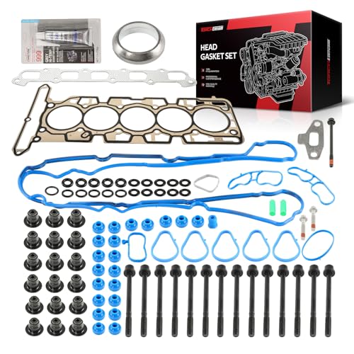 Image of Torchbeam Head Gasket Set with Head Bolts HS26390PT ES71334 Fit for Canyon 2007-2012,Colorado 2007-2012,H3 2007-2010,H3T 2009-2010,i-370 2007-2008, Engine Cylinder Head Gasket Kit