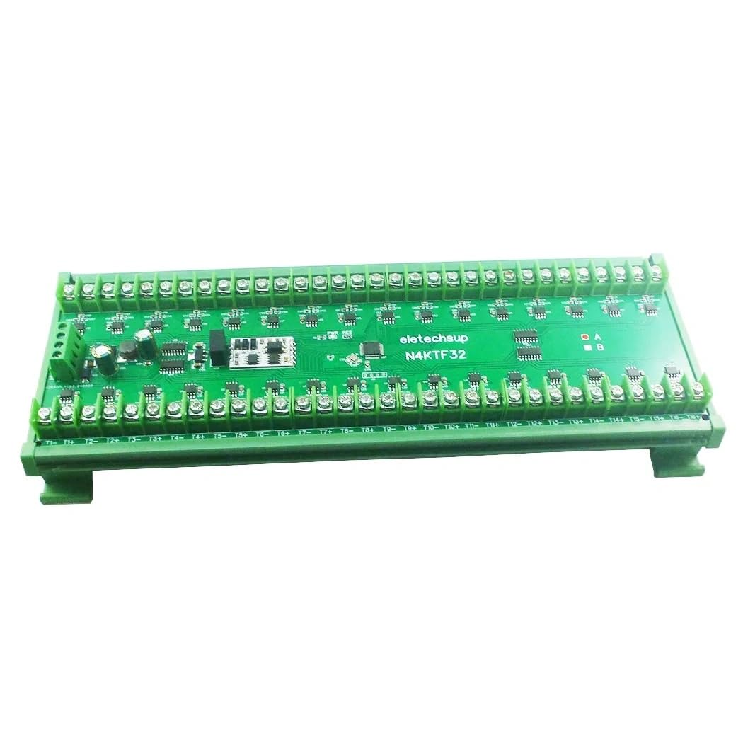 EMCONRTOL Schumann Sine Saves Generator 32CH K Thermocouple -200-1350C Ultra-Wide Temperature Collector RS485 Analog Remote IO Board Thermocouple-to-Digital Converter