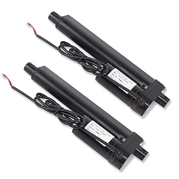 DEMOTOR PERFORMANCE 2 pcs 6 Inch Linear Actuator 12 Volt 225 Pounds 4.6 Amp Draw