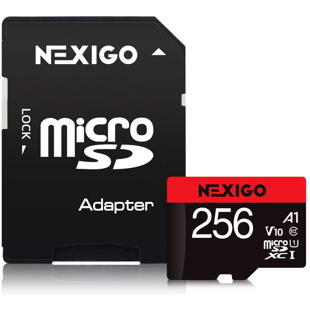 NexiGo 32GB Micro SD Card with Adapter, MicroSDHC/SDXC UHS-I Class 10 V10 A1 Memory Card, up to 100MB/s, Full HD, High-Speed Flash TF Card for Nintendo-Switch Smartphone Tablet PC Drone Camera