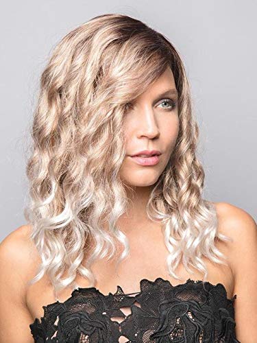 Rene of Paris Hudson Wig Color MELTED SUNSET Wigs 17" Long Shoulder Spiral CurlsHand-Toed Lace Front Synthetic Average Cap Bundle MaxWigs Hairloss Booklet