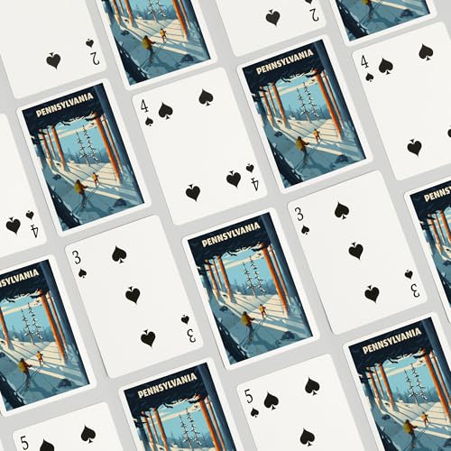 Baraja de Naipes Poker Lantern Press 52 Cartas miniatura 4