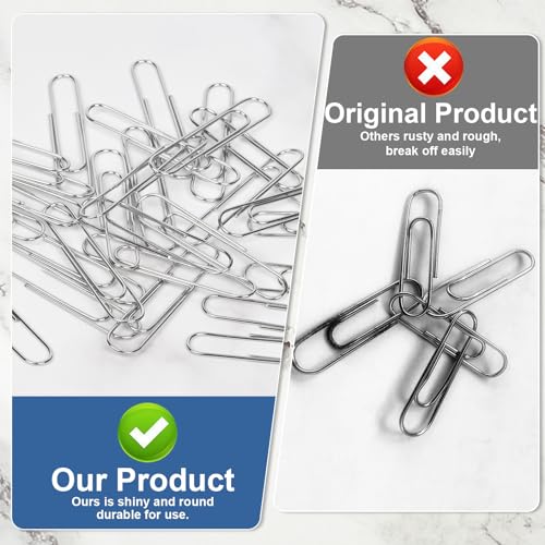 image for Krvyrn Jumbo Paper Clips,Large PaperClips,320 Pcs Paperclip,Extra Larg