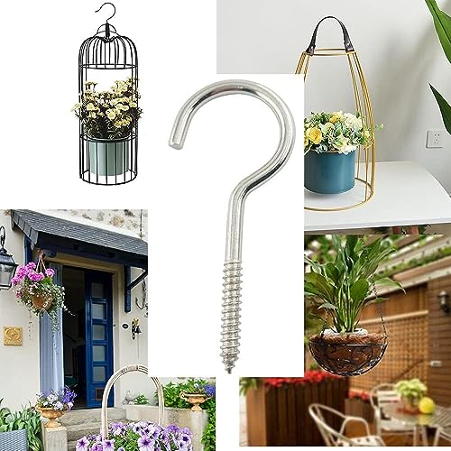ATB-Foger Pack of 12 Ceiling Hooks, Stainless Steel, Heavy Hook Screw - Image 4