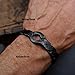 ARTIZANSTORE Impressive Weddings Anniversary Iron Gift, Men's & Women Cuff Bracelet, Hand Forged Twisted Iron Cuff Bracelet