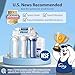 iSpring RCC7, NSF Certified, High Capacity Under Sink 5-Stage Reverse Osmosis Water Filter, RO Drinking System, 75 GPD, Brushed Nickel Faucet, Patented Top-Mounted Faucet Design for Easy Installation