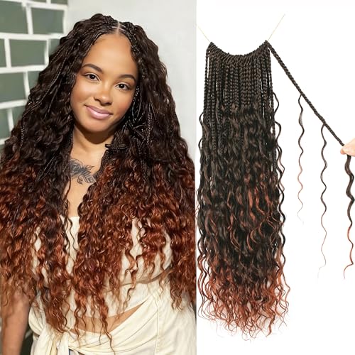 Goddess Box Braids Crochet Hair Protein Fiber Close to Human Hair 18 inch