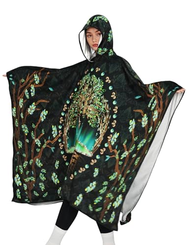 BWVQNO Hoodie Cloak Wearable Blanket Mothman Galaxies Oversized Blanket Hoodie