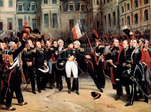 Impression Les Adieux de Napoléon Bonaparte à la Garde : l'émotion de l'histoire en peinture