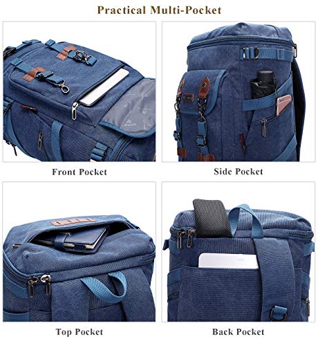 Image of WITZMAN Travel Backpack for Men Canvas Backpack Large Convertible Carry on Luggage Rucksack