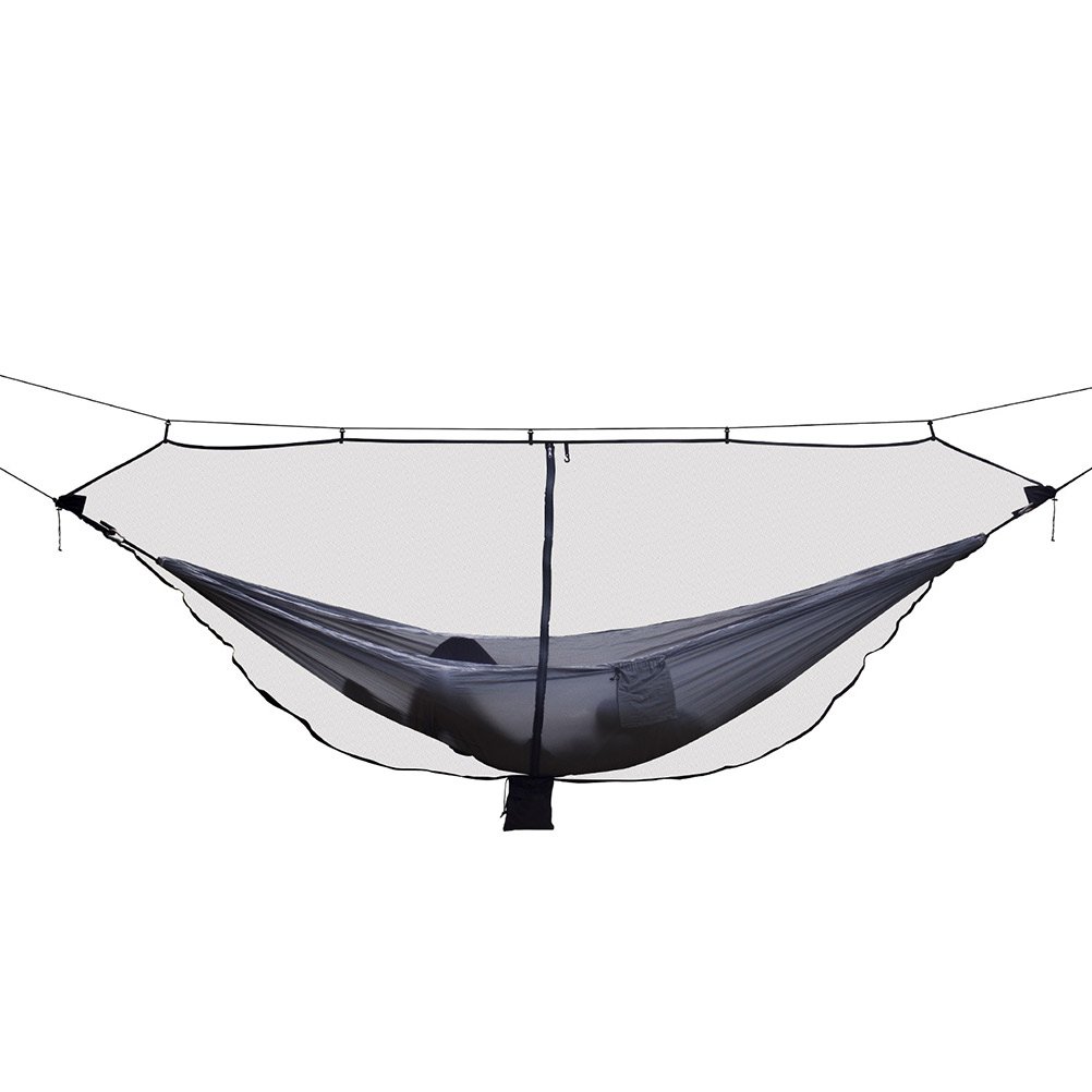Filet De Camping Léger Compatible avec Hamacs Filet pour Hamac avec Protection Anti-Insectes Maille Polyester Exclusive Noir