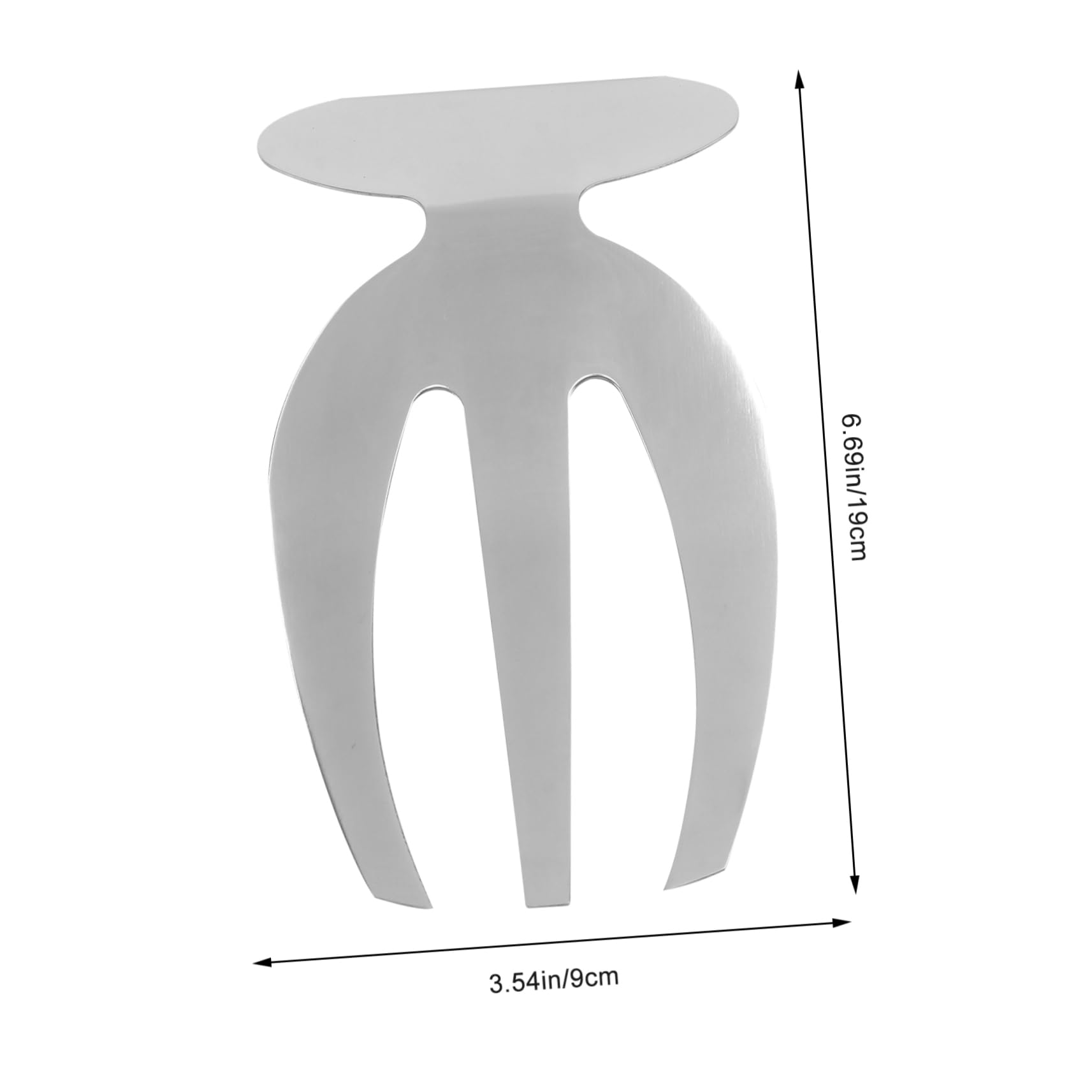 LALADEFIEE 1Pc Stainless Steel Salad Claw Hands Kitchen Tool for Serving Fruit Vegetables Mirror Polished Design for Home Restaurant Party Buffet Use Elegant Silver