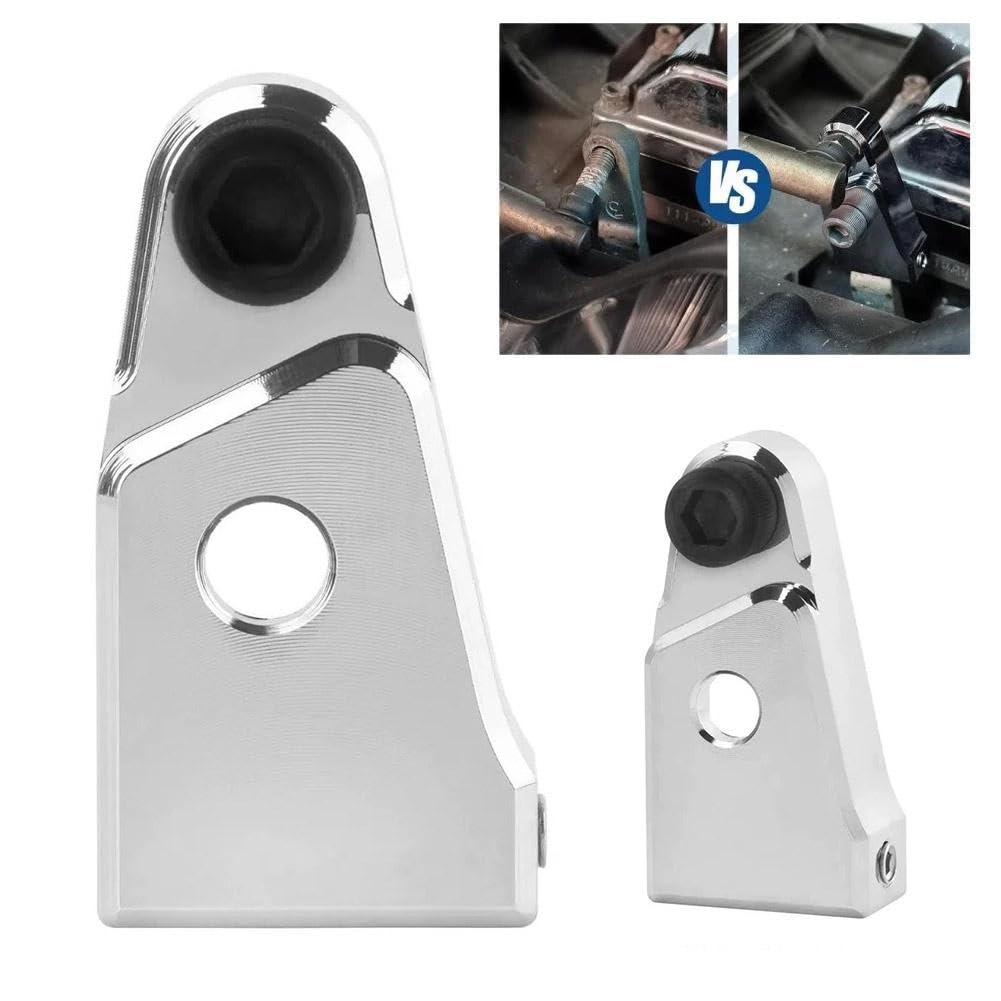 EZ Shift Neutral Gear Assist Kit Compatible with Harley Davidson Touring Dyna Softail Twin Cam, Silvery Aluminum Shift Lever Bracket, Easy Shift for Harley 1776-2026, Effortless Neutral Finder — view 6