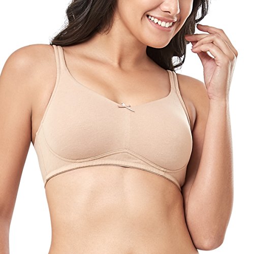 Image of Amante Every de Blue Solid Non-Wired Non Padded Everyday Bra