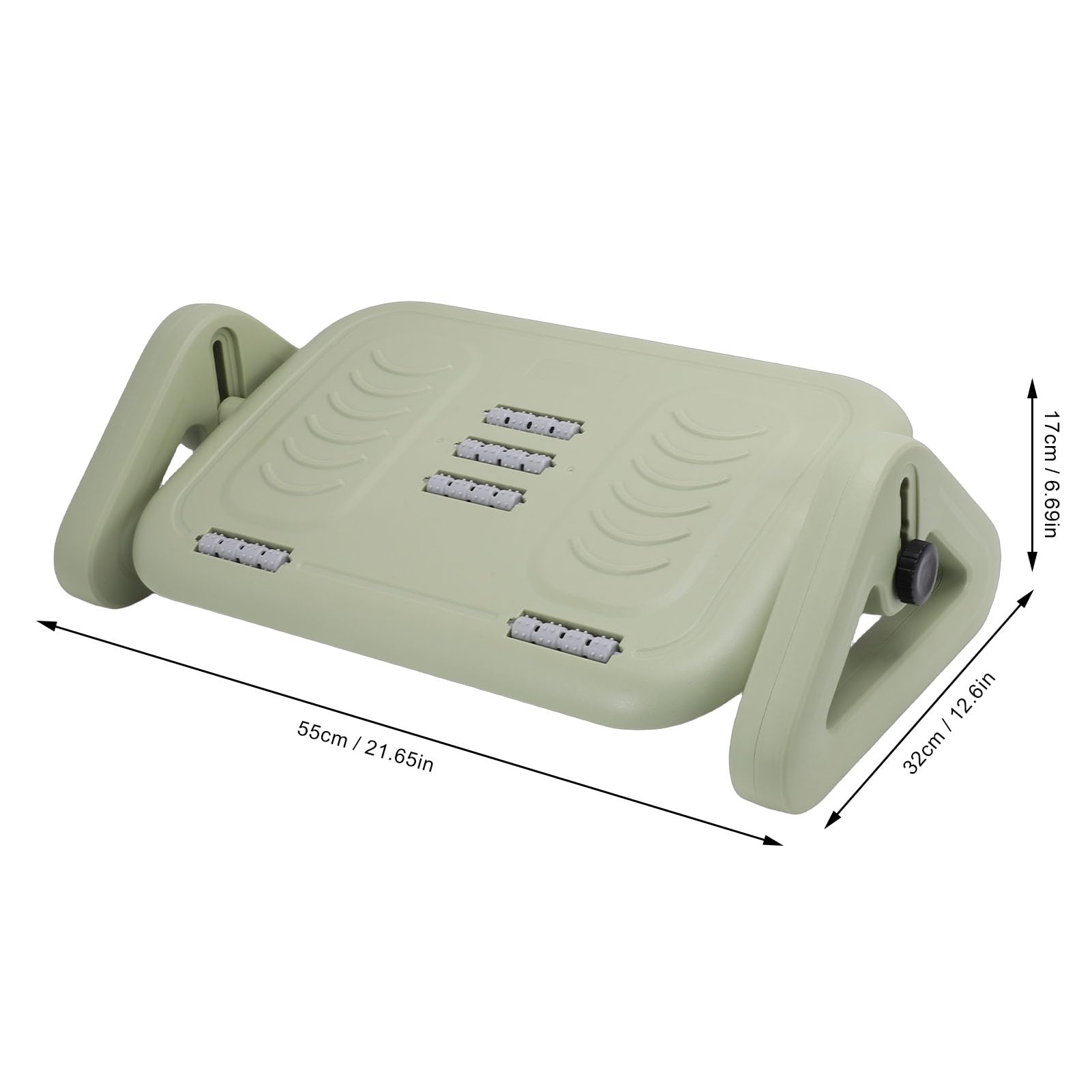 Fockety Podnóżek Pod Biurko z Masażerem Rolkowym, wysokość 14 Cm, do Biura