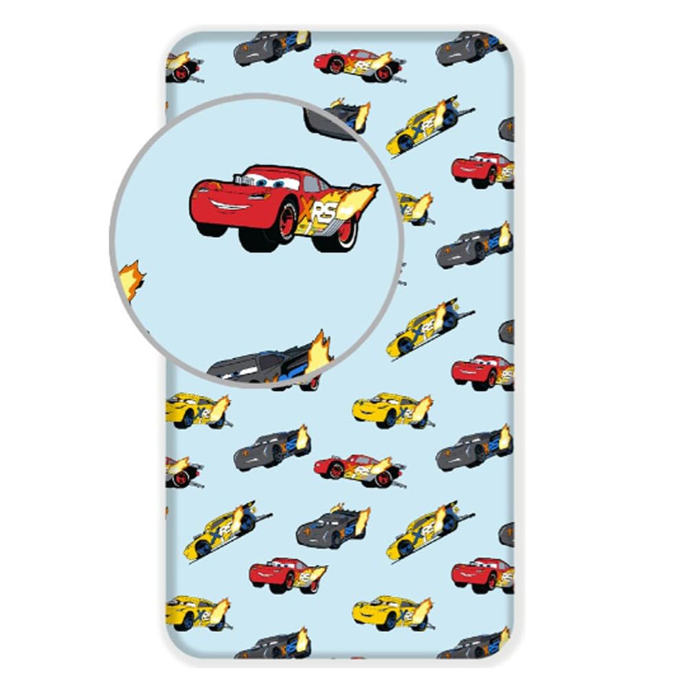 Disney Cars - Lenzuolo con angoli, colore: Blu