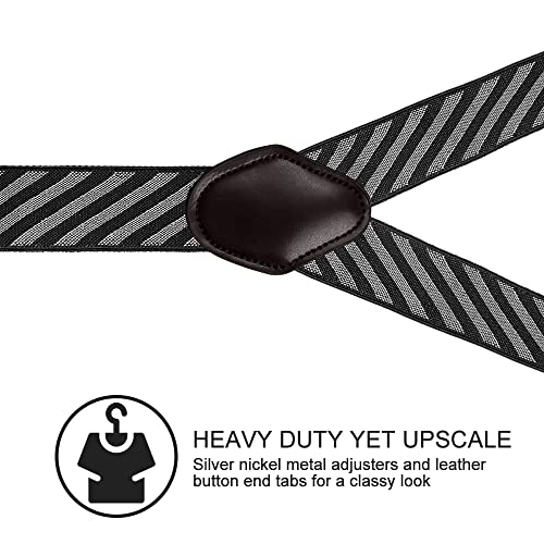 Image of Suspenders for Men, Adjustable Suspenders with Elastic Straps Y-Back Construction Heavy Duty for Work