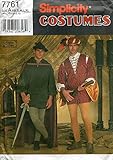Simplicity Costumes Pattern 7761 Men's or Teen Boy's Medieval Shirt, Tunic, Cape, Leggings and Hat, Size A (XS-XL)
