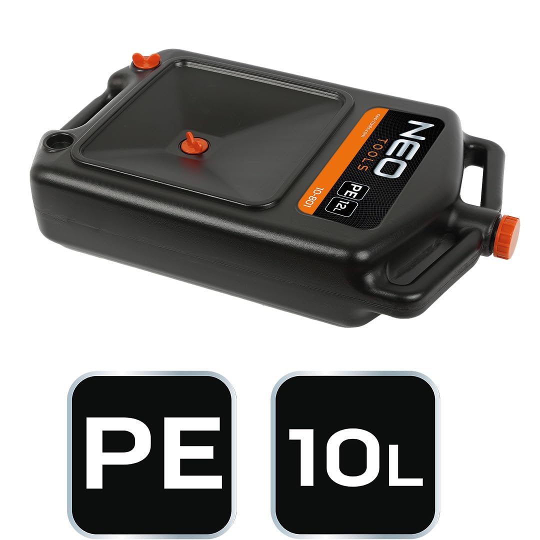 NEO TOOLS Ölwanne Mehrzweckwanne Öl-Auffangwanne für universellen Einsatz, praktische Abtropfmöglichkeit Öl-Auffangwanne Aus Polyethylen Mit Tragegriffen| 12-16l | Ölwechselkanister