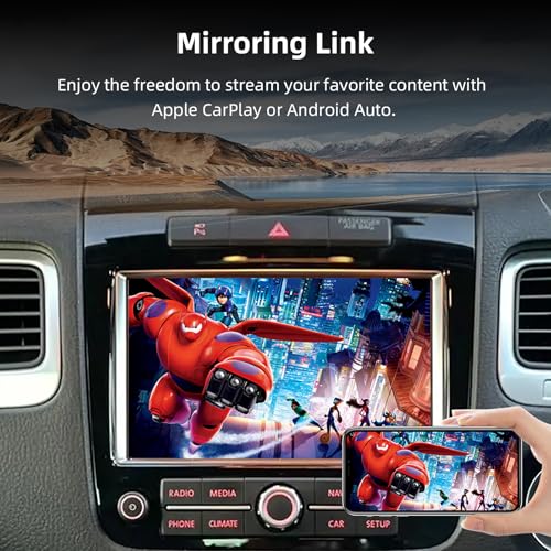 Image of Wireless Carplay Android Auto Adapter for VW Touareg 2011-2017 with 2.4G /5.8G WiFi and Bluetooth 5.0, Carplay Retrofit Kit Decoder for VW Touareg 2012 2013 2014 2015 2016 with Mirrorlink, Siri, GPS