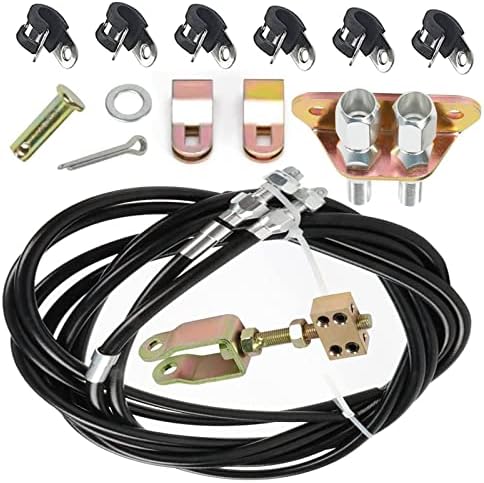 LAWETA 330-9371 Emergency Parking Brake Cable Kit Adjustable For Disc or Drum Brakes Replace 140-14415-R
