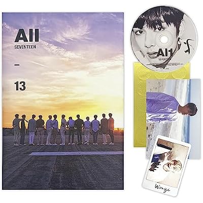 SEVENTEEN - 4th Mini Album [Al1] (Re-release) (ALL Ver.) Photobook + CD + Postcard + Sticker + Photocard + 2 Pin Button Badges + 4 Extra Photocards