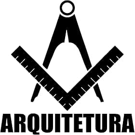 Adesivo Profissão Arquitetura para Estudantes Arquitetos Ideal para notebook carro portas vidros Paredes vários tamanhos (PRETO, 11X11cm)