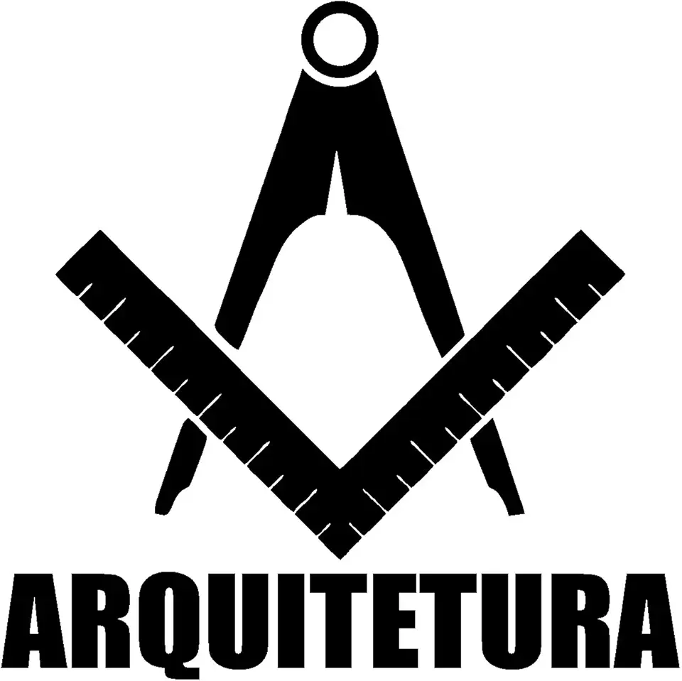 Adesivo Profissão Arquitetura para Estudantes Arquitetos Ideal para notebook carro portas vidros Paredes vários tamanhos (PRETO, 11X11cm)