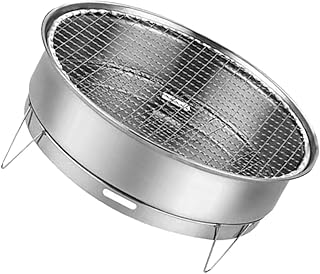 Zerodeko 1 Conjunto De Churrasco Grelhador A Carvão De Mesa De Aço Inoxidável Grelhador Para Viagem Grelhador Hibachi Japonês Grelhador Yakitori Fogão Para Cozinhar Ao Ar Livre Acampamento