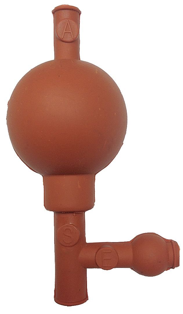 Pipette, Rubber, Red