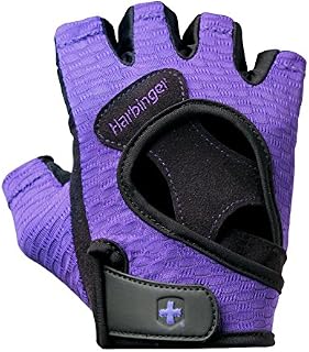 Harbinger Women's Flexfit Wash and Dry Weightlifting Gloves with Padded Leather Palm (Pair)