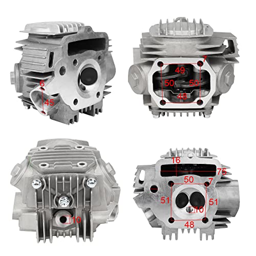 image for FLYPIG 52.4mm Cylinder Head with Cylinder Piston Rebuild Kit for 110CC
