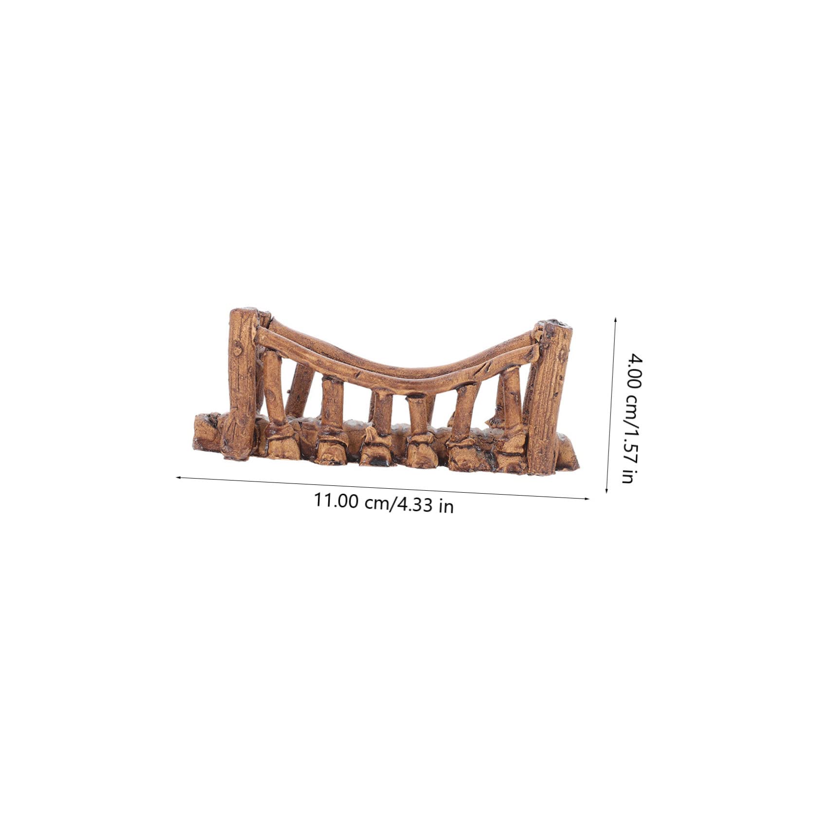 Sosoport 6stücke Aquarium Brücke Dekoration Fischverstecke Für Naturaquarien Langlebige Polyresin Landschaftselemente Brücke Hängebücke