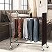 Rolling Pants Trolley Pants Hangers Pants Rack with 30 Hangers Closet Organizer for Jeans Trousers Skirts, Bronze