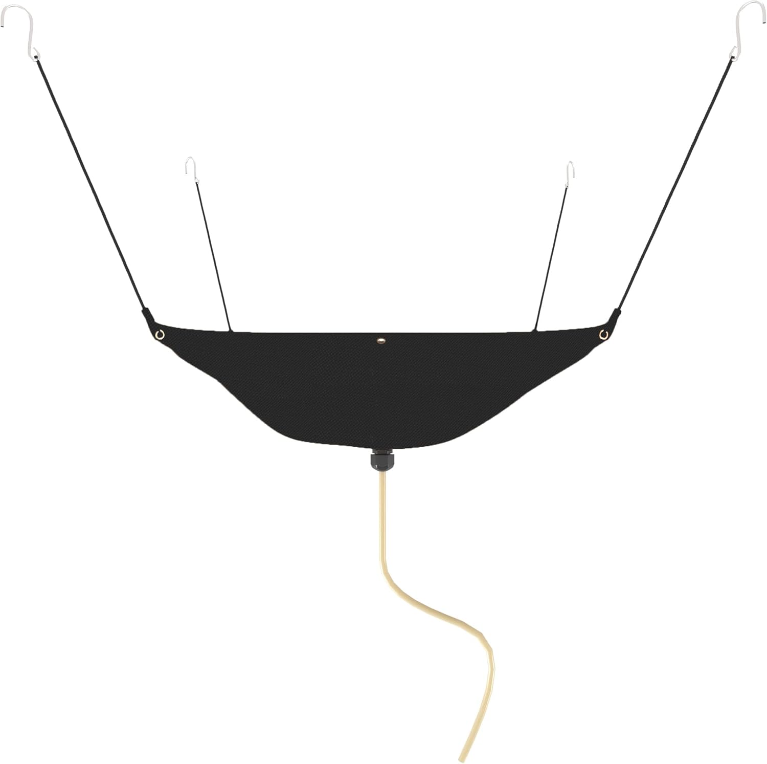 GARVIN Ceiling Leak Diverter Tarp, Heavy Duty 420D Oxford Roof Rain Diverter with 10ft Drain Hose, Rain Diverter for Roof Water Leak, Black 5' x 5'