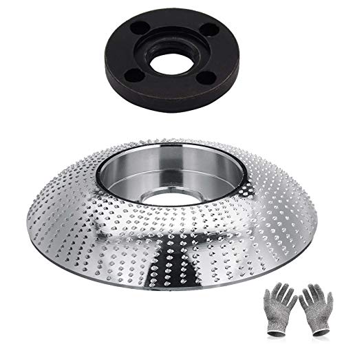 BOEEMI Wood Shaping Disk Wood Shaping Wheel Woodworking Power Carver for Angle Grinders with 5/8