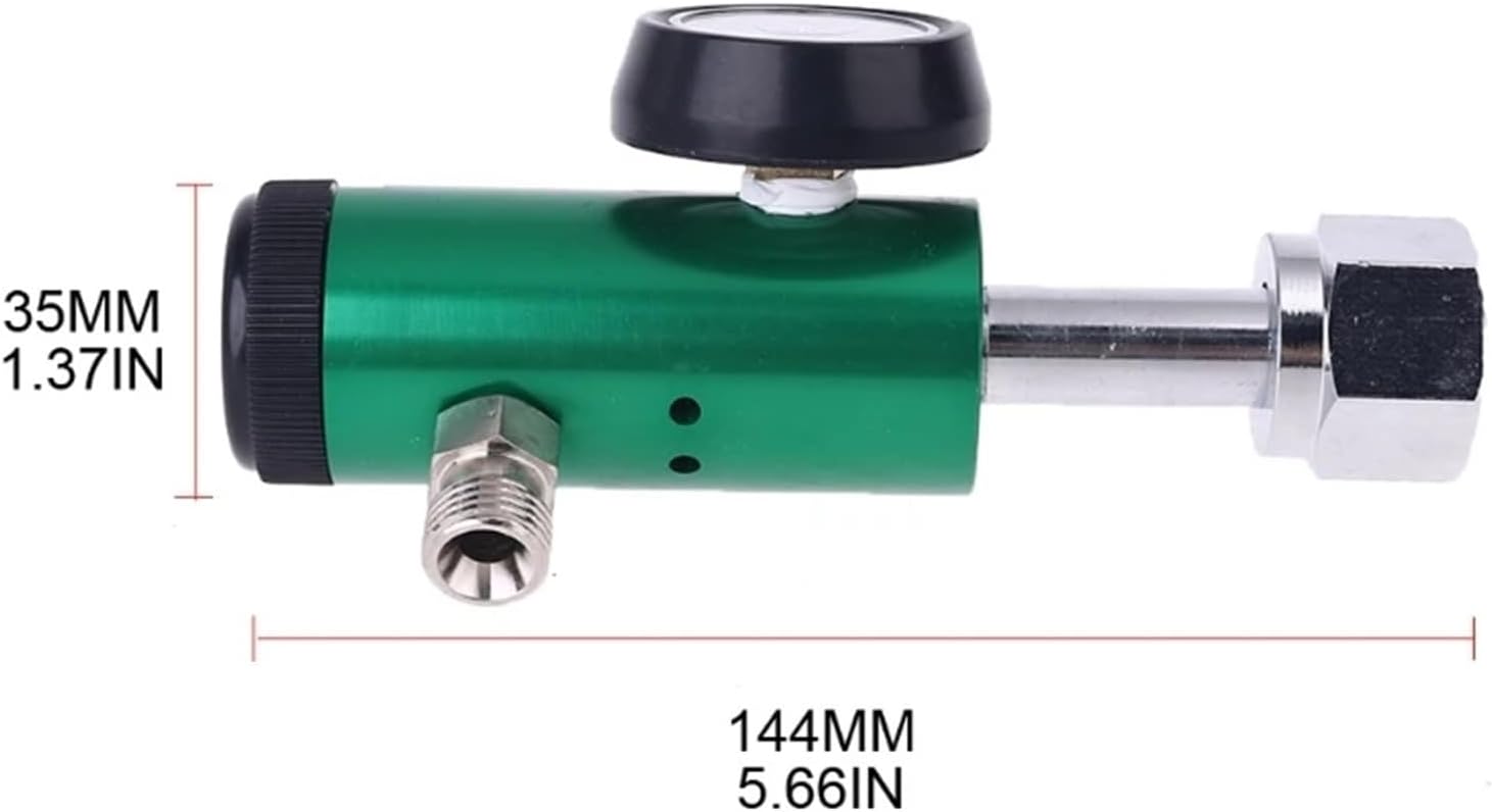 DISS/Barb 3000psi CGA540 Oxygen Pressure Regulator Oxygen Inhaler Flowmeter Oxygen Cylinder Flow Meter for Hospital Clinics (Color : 2)