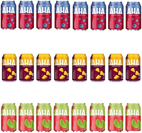 Aha Sparkling Water Blueberry Pomegranate Lime Watermelon 