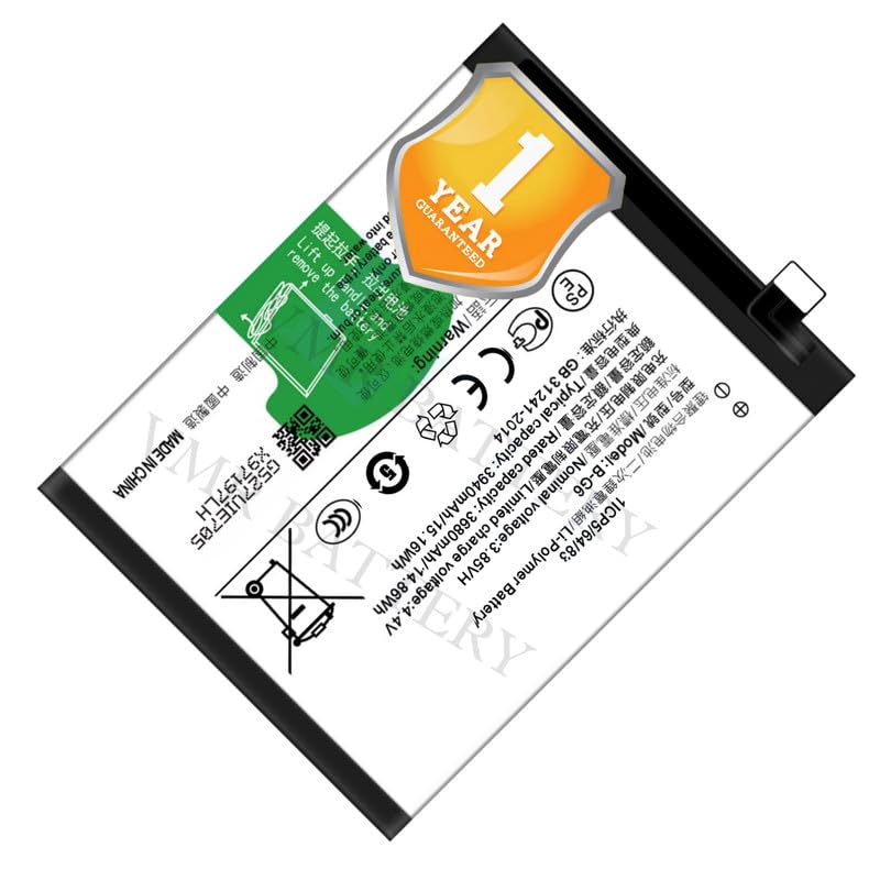 Image of Original B-G6 Battery Compatible for Vivo S1 (V1831A, V1831T) - (3940mAh) - 1 Year Warranty K7