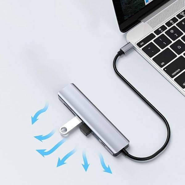 WODHAZNC Typec 7-in-1 Docking 3.0usbhub Multi-Interface Notebook Splitter - 4