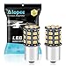 AMAZENAR 2-Pack 1056 BAU15S 7507 12496 Car Turn Signal Lights Bulbs - 12V-24V Extremely Bright Amber/Yellow 2835 33 SMD LED Light Bulb - Replacement for Tail Blinker LED Bulb Light