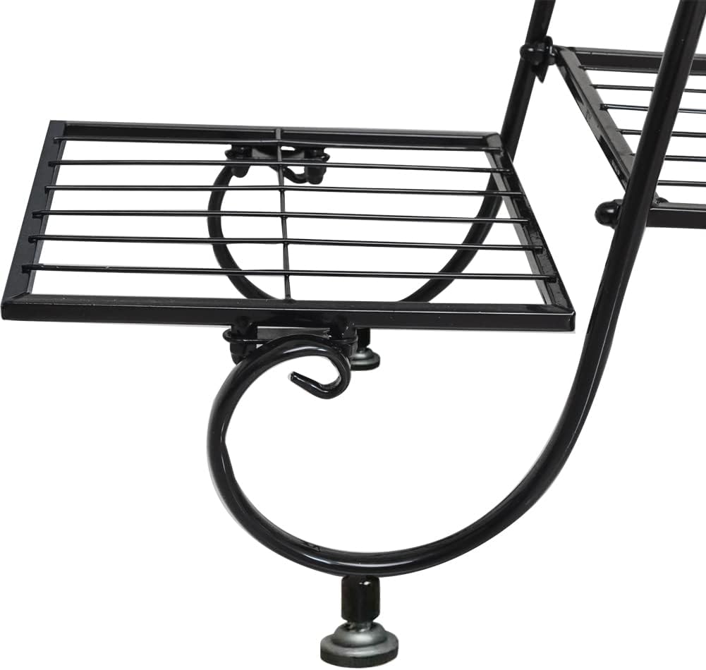 6 Tier Plant Stand Metal Flower Pot Holder Plant Display Stand Indoor Outdoor Patio Flower Shelves Plant Rack