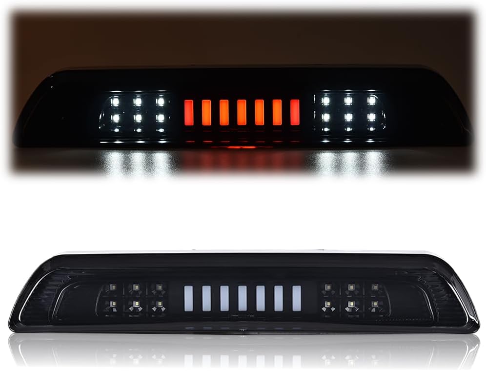 CROSSDESIGN LED High Mount Stop Third 3rd Brake Tail Light Compatible with 2007-2018 Toyota Tundra Third Brake Light Tail Lamp Rear High Mount Stop light Reverse Light 81570-0C050