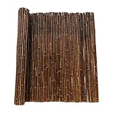 ZAQI Valla ocultacion Jardin seto, Panel De Revestimiento De Paredes De Bambú Interior Exterior, Pantalla De Valla De Privacidad De Rollo Impermeable Retro para Piscina De Cubierta Y Balcón